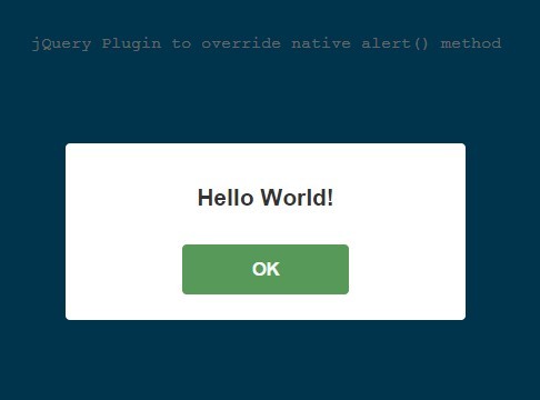 CSS3 Animated Custom Alert Box Plugin For jQuery - WOW Alert | jQuery Plugin
