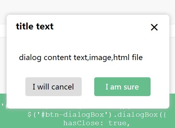 Simple Flexible jQuery Dialog Popup Plugin - dialogBox | jQuery Plugin
